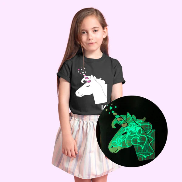 Παιδική Μπλούζα T-Shirt Glow in the Dark- Unicorn