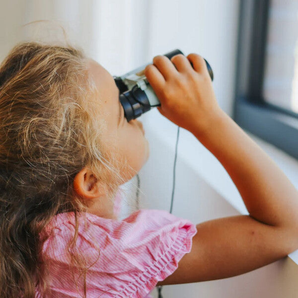 KIDYWOLF: Παιδικά κυάλια με μεγέθυνση 10x, λουράκι μεταφοράς και θήκη - Πράσινο