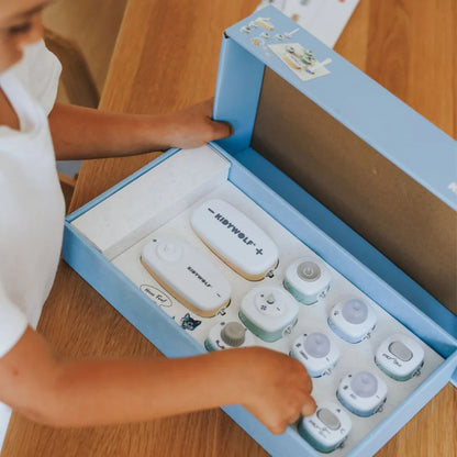 KIDYWOLF: Tablet ζωγραφικής με φως, 2 όψεων με οθόνη LΕD & μαυροπίνακα- Επαναφορτιζόμενο