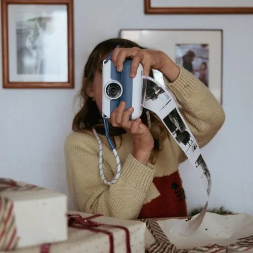 KIDYWOLF: Φωτογραφική μηχανή με θερμική εκτύπωση - Μπλε Instant Camera