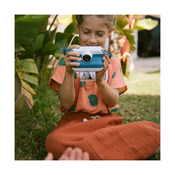 KIDYWOLF: Φωτογραφική μηχανή με θερμική εκτύπωση - Μπλε Instant Camera