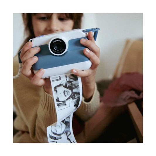 KIDYWOLF: Φωτογραφική μηχανή με θερμική εκτύπωση - Μπλε Instant Camera
