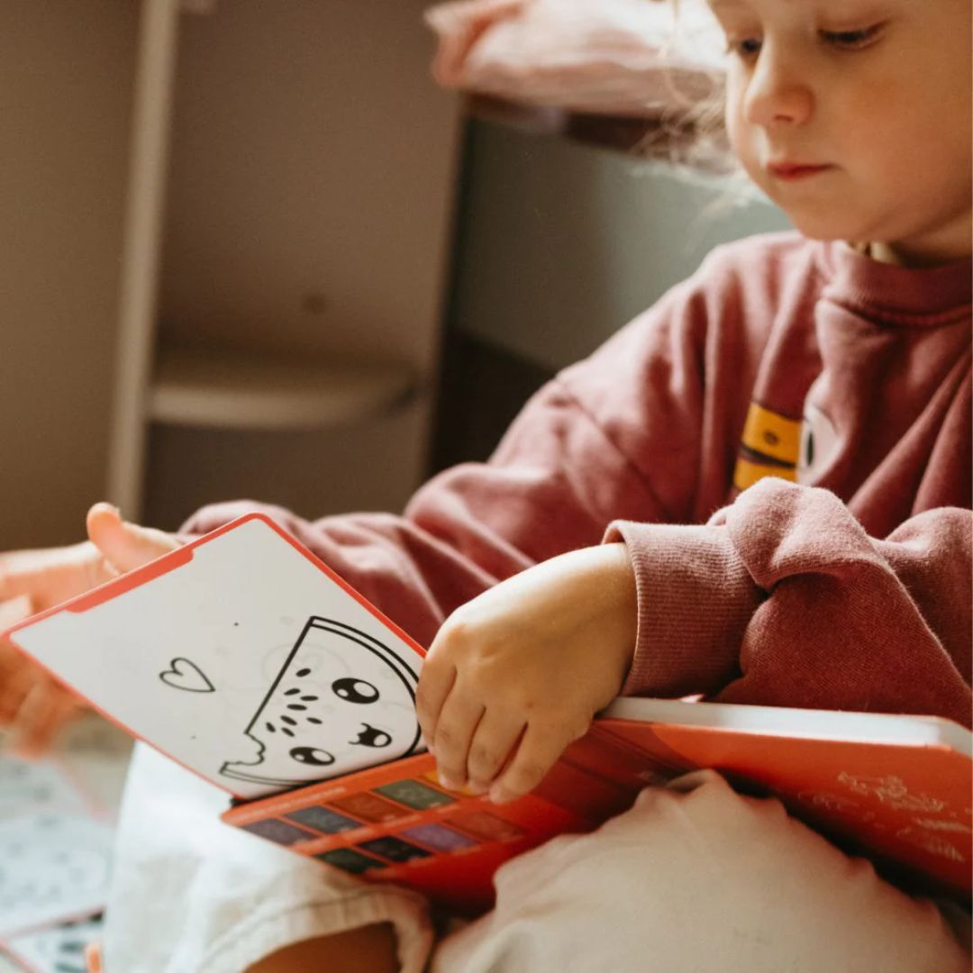 KIDYWOLF: Tablet ζωγραφικής με οθόνη LCD (30 κάρτες)- Kawai