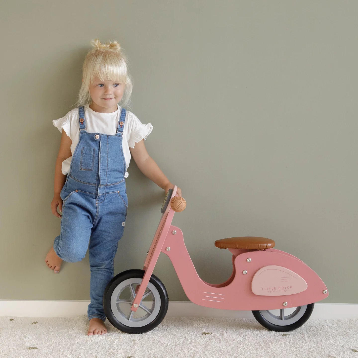 Little Dutch Scooter balance bike Pink-pink