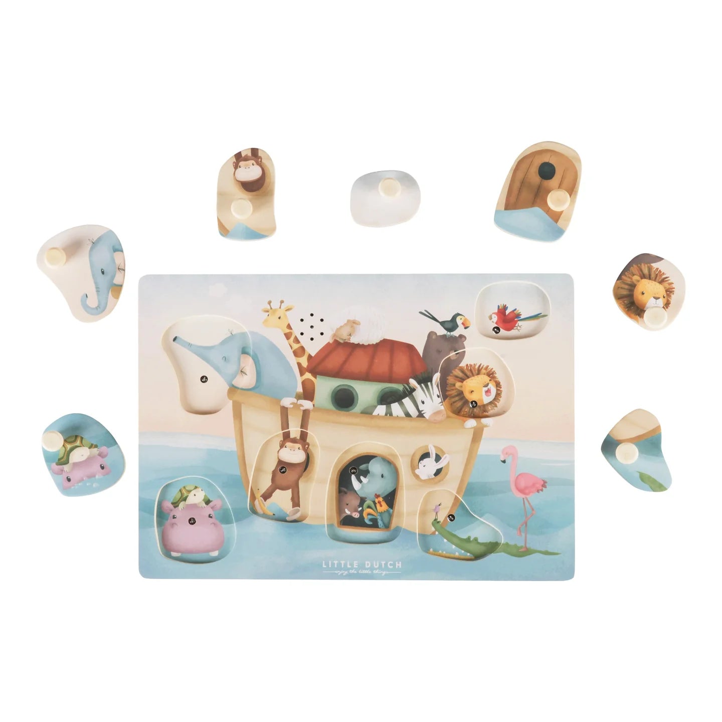 Little Dutch Wooden sound puzzle Noah's Ark FSC