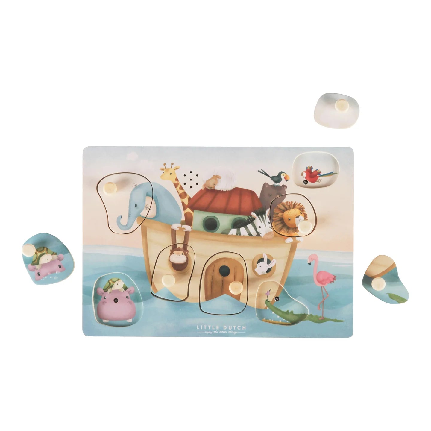 Little Dutch Wooden sound puzzle Noah's Ark FSC