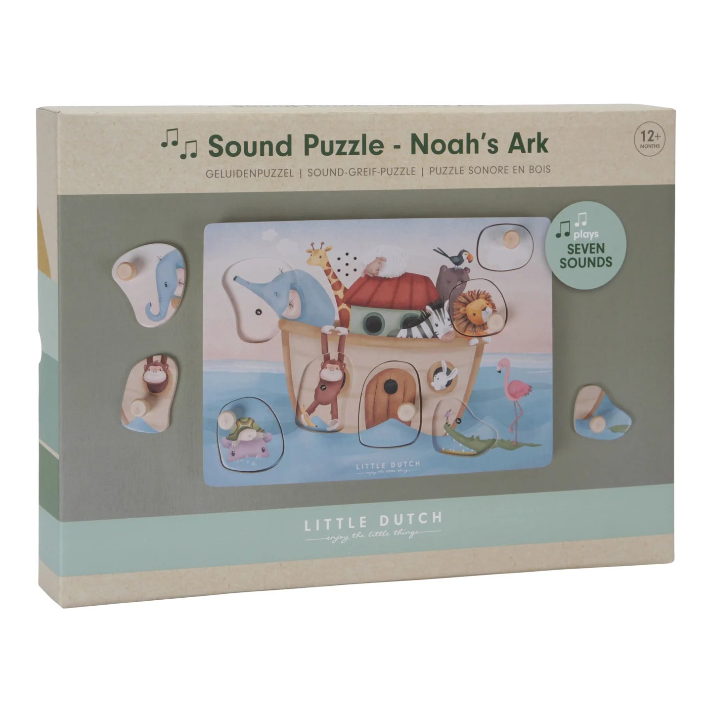 Little Dutch Wooden sound puzzle Noah's Ark FSC