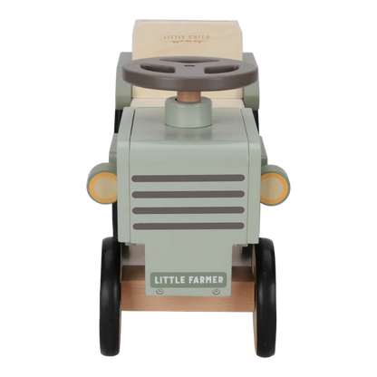 Little Dutch Ξύλινο τρακτέρ με 4 ρόδες Little Farm FSC