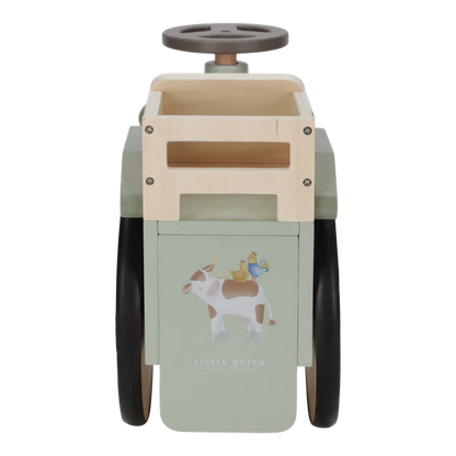 Little Dutch Ξύλινο τρακτέρ με 4 ρόδες Little Farm FSC