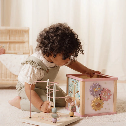 Little Dutch Ξύλινος κύβος δραστηριοτήτων με προγραφή Fairy Garden FSC