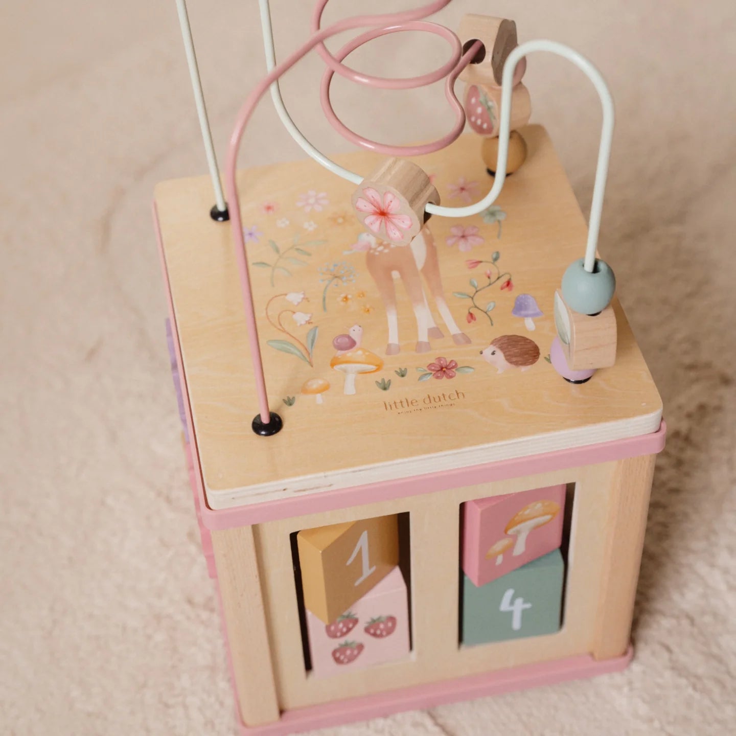 Little Dutch Ξύλινος κύβος δραστηριοτήτων με προγραφή Fairy Garden FSC