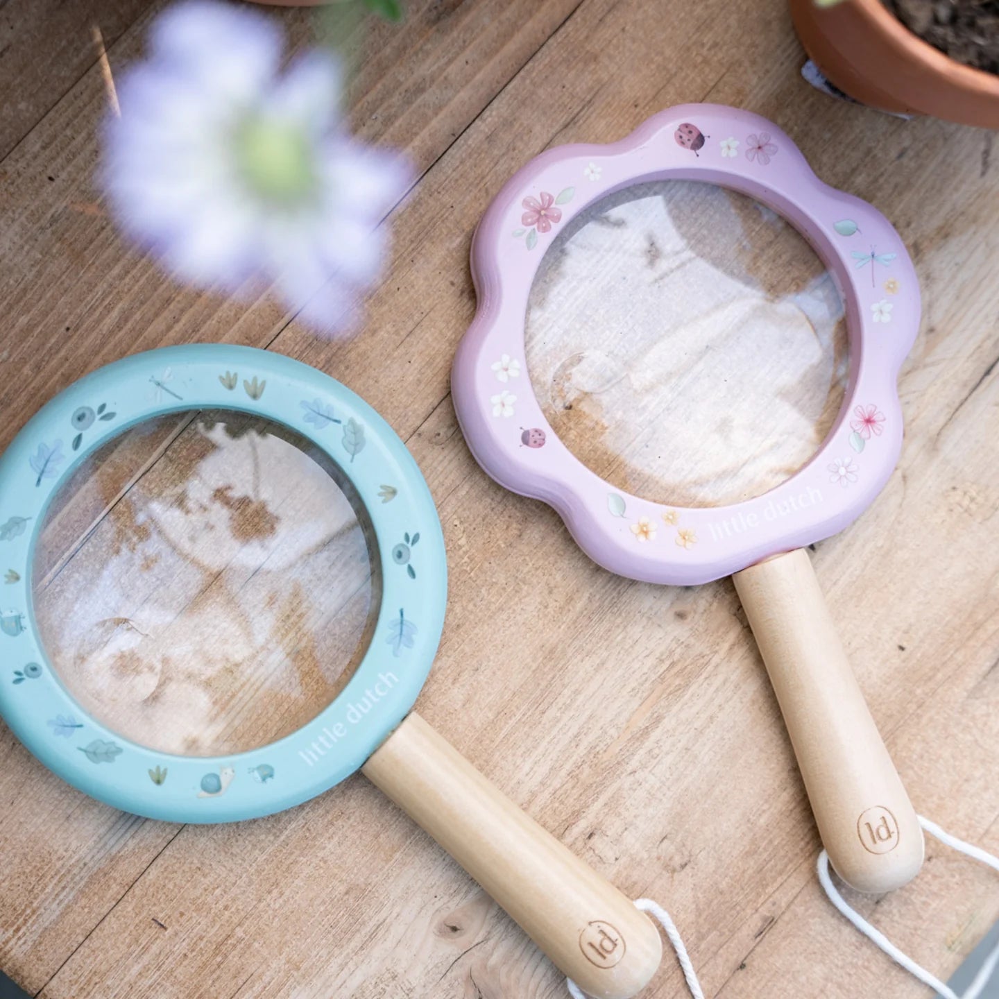 Little Dutch Ξύλινος μεγεθυντικός φακός Forest Friends FSC