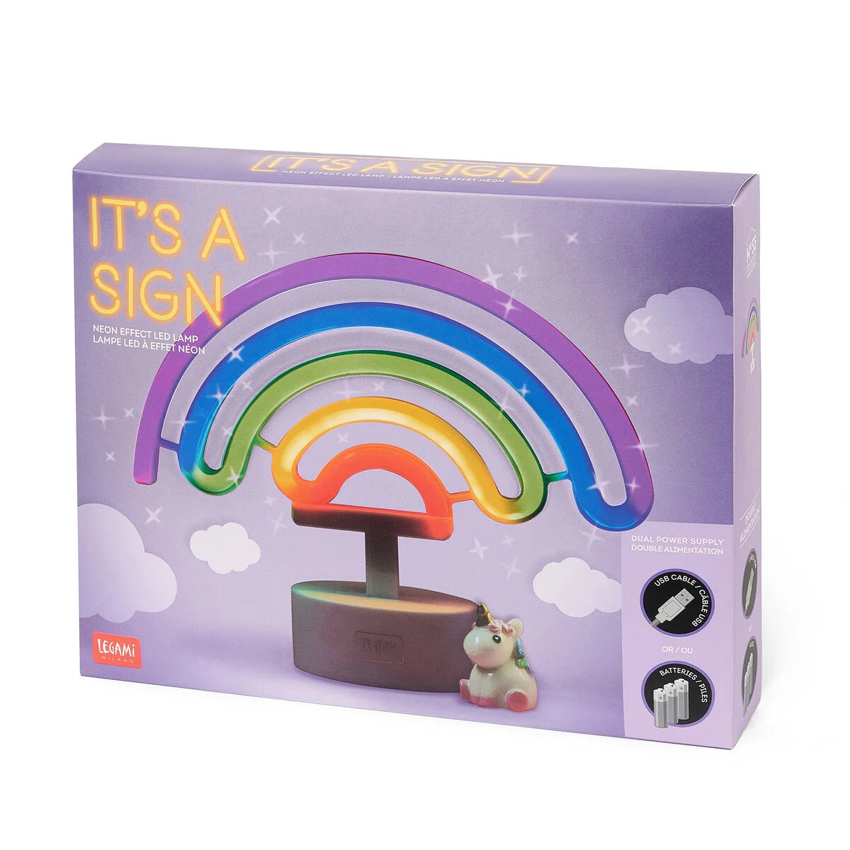 Legami Neon Effect Led Lamp - It's a Sign-Φωτιστικό Rainbow