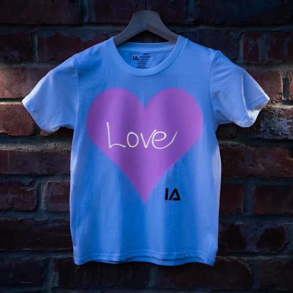 Παιδική Μπλούζα T-Shirt Glow in the Dark -Love Heart
