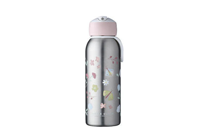 Little Dutch Ανοξείδωτο μπουκάλι - θερμός flip-up campus 350 ml - Flowers & Butterflies