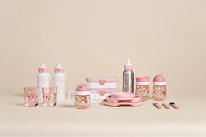 Little Dutch Ανοξείδωτο μπουκάλι - θερμός flip-up campus 350 ml - Flowers & Butterflies