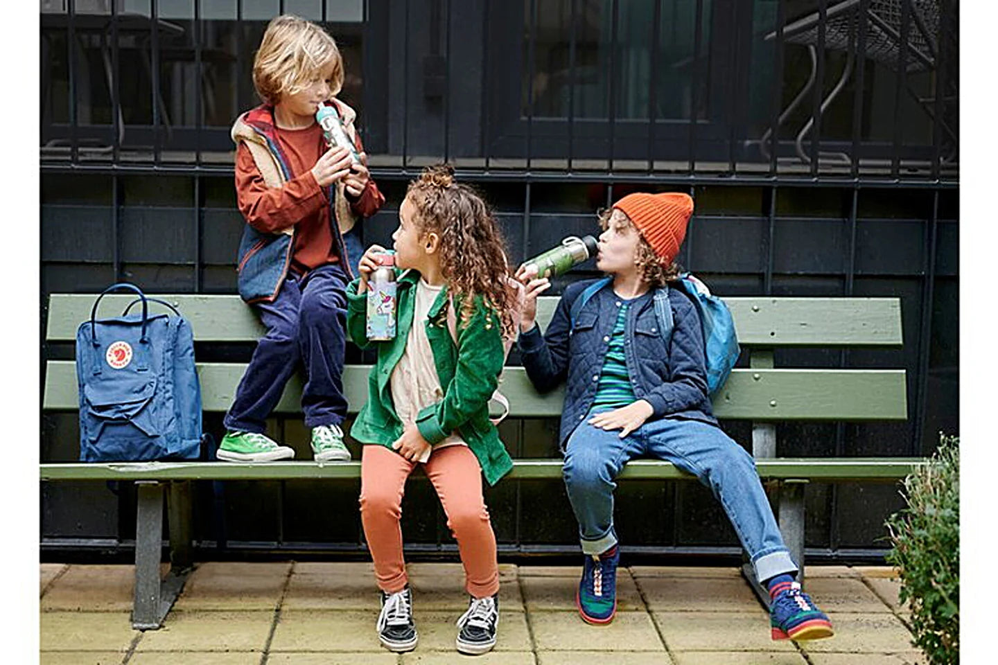 Little Dutch Ανοξείδωτο μπουκάλι - θερμός flip-up campus 350 ml - Sailors Bay