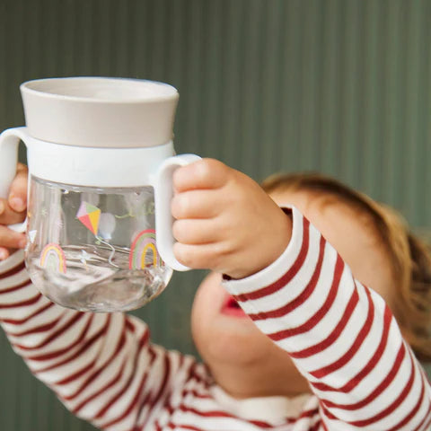 Little Dutch Εκπαιδευτικό ποτηράκι περιμετρικό με χειρολαβές Mio 200 ml - Little Farm
