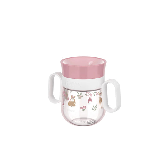 Little Dutch Εκπαιδευτικό ποτηράκι περιμετρικό με χειρολαβές Mio 200 ml - Fairy Garden