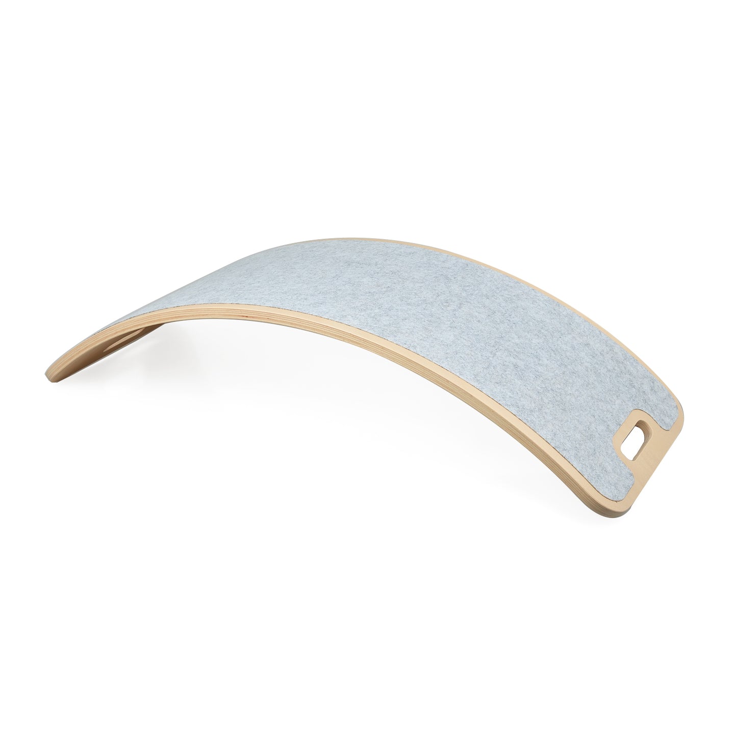 Curve Lab Wooden Balance Board Major Arc Felt light gray