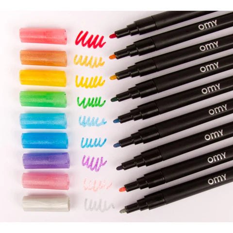 OMY. Σετ 9 μαρκαδόρων Glitter