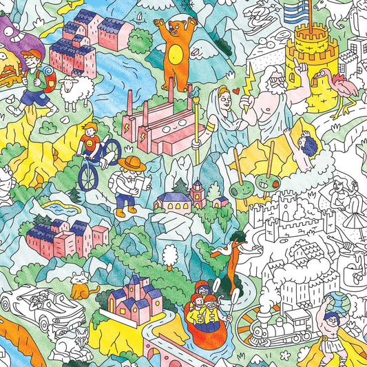 OMY Αφίσα γίγας για ζωγραφική Ελλάδα