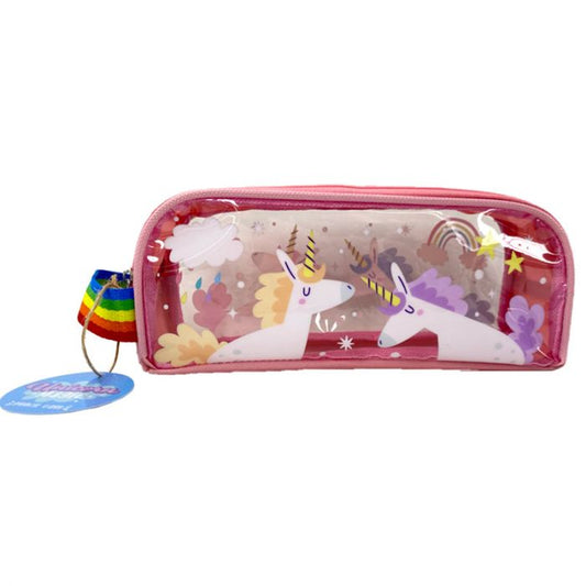 Puckator UNICORN Clear Window Pencil Case κασετίνα μονόκερος