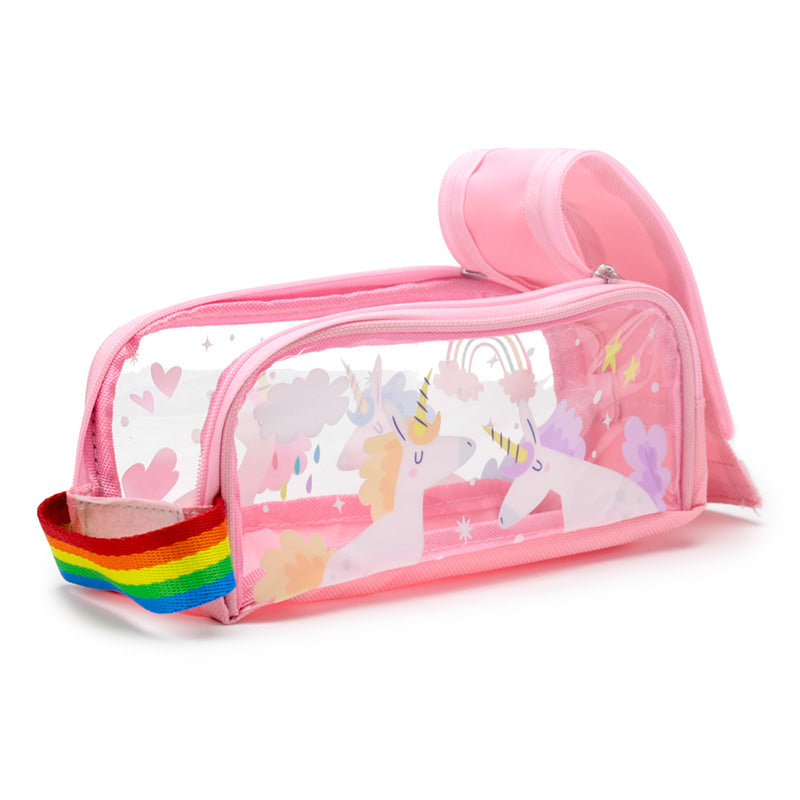 Puckator UNICORN Clear Window Pencil Case κασετίνα μονόκερος