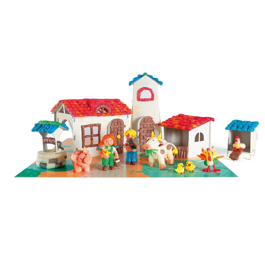 Playmais: Constructions with corn sponges 1000pcs - The Farm