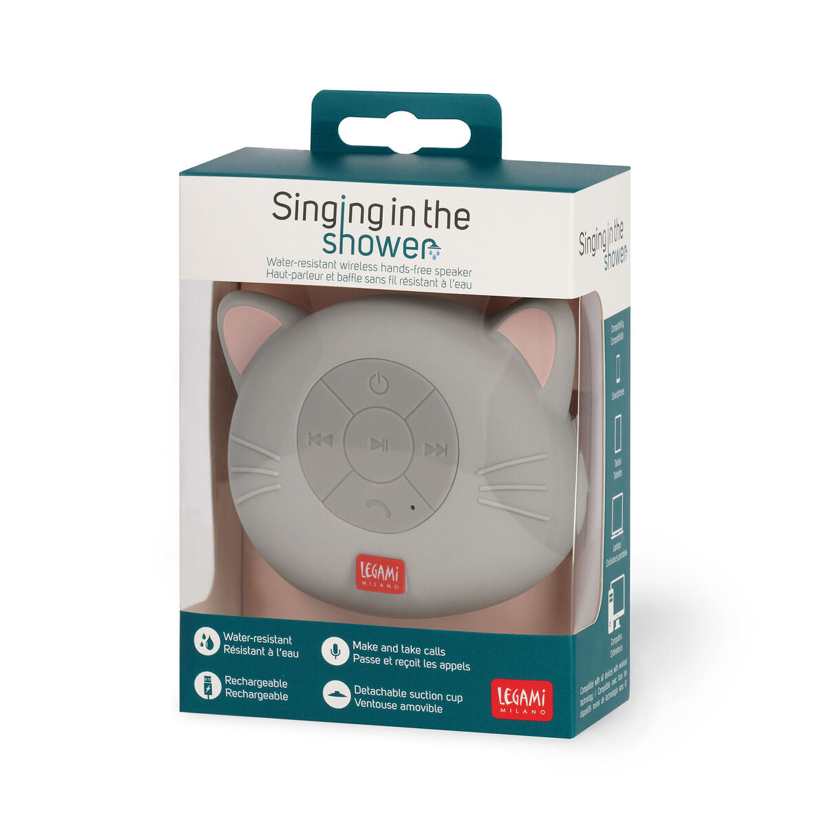 Legami Αδιάβροχο Bluetooth® Hands-free ηχείο 3W Singing in the shower