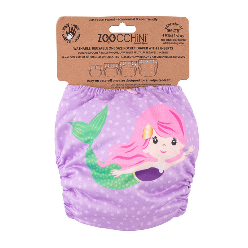 Zoocchini Washable Mermaid Diaper