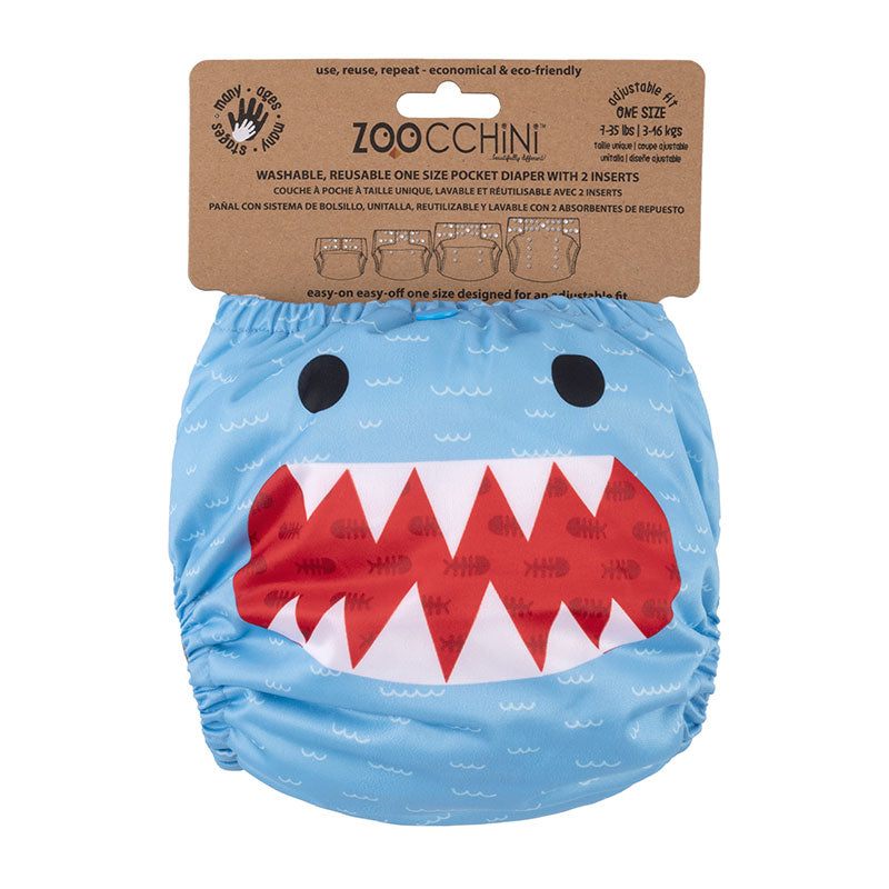 Zoocchini Washable Shark Diaper