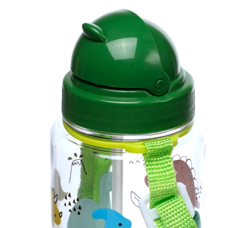 Puckator water bottle 450ml with straw - dinosaurs