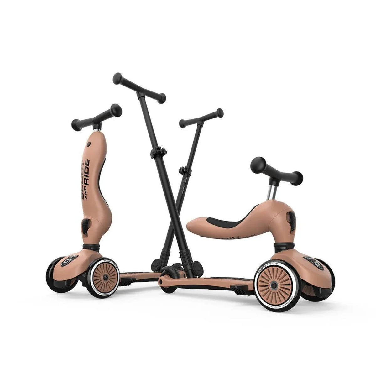 Scoot & Ride Πατίνι 2 σε 1 Highwaykick 1 Push and Go -Mocha