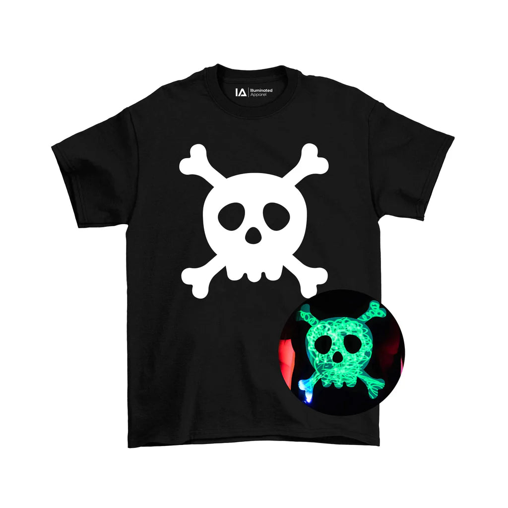 Παιδική Μπλούζα T-Shirt Glow in the Dark Skull & Cross Bones