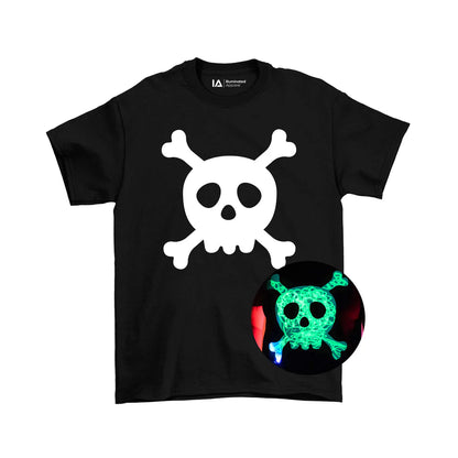 Παιδική Μπλούζα T-Shirt Glow in the Dark Skull & Cross Bones