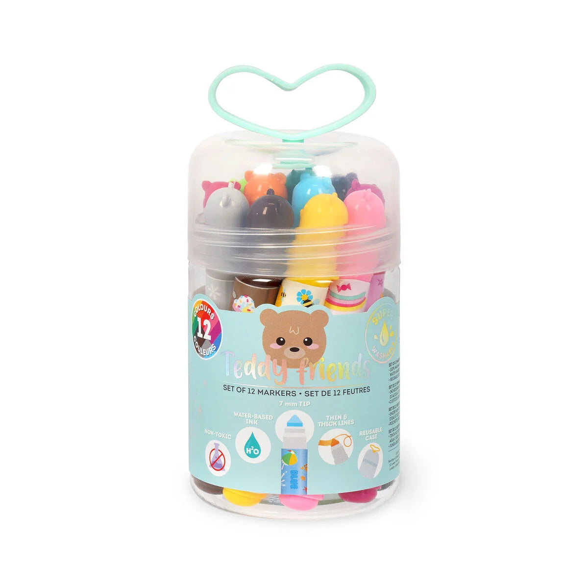 Legami Set of 12 Markers - Teddy Friends