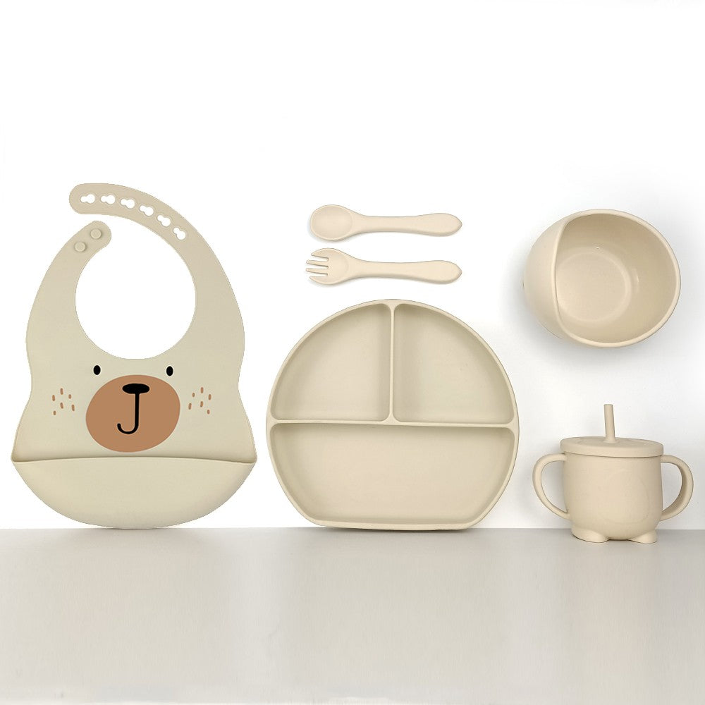 Σετ Φαγητού 6τμχ. – Αρκούδος Μπεζ