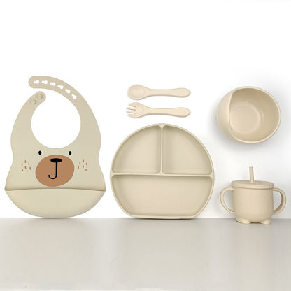 Σετ Φαγητού 6τμχ. – Αρκούδος Μπεζ