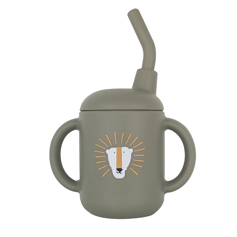 Ποτηράκι σιλικόνης 120ml – Λιοντάρι Λαδί