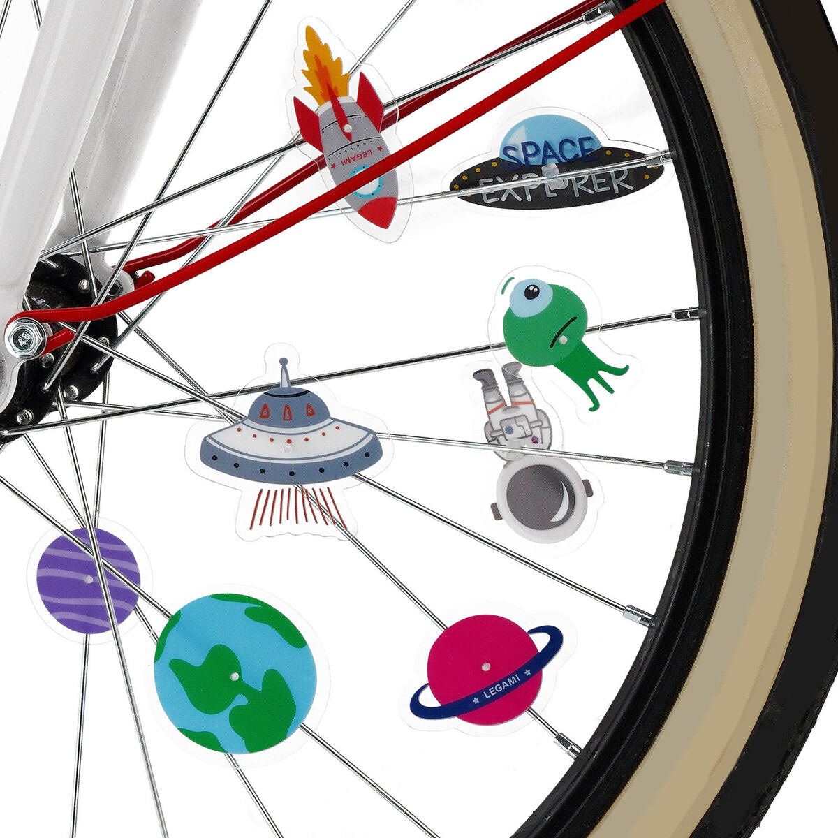 Legami Bicycle Wheel Decorations 30pcs-Pimp your bike-Space 