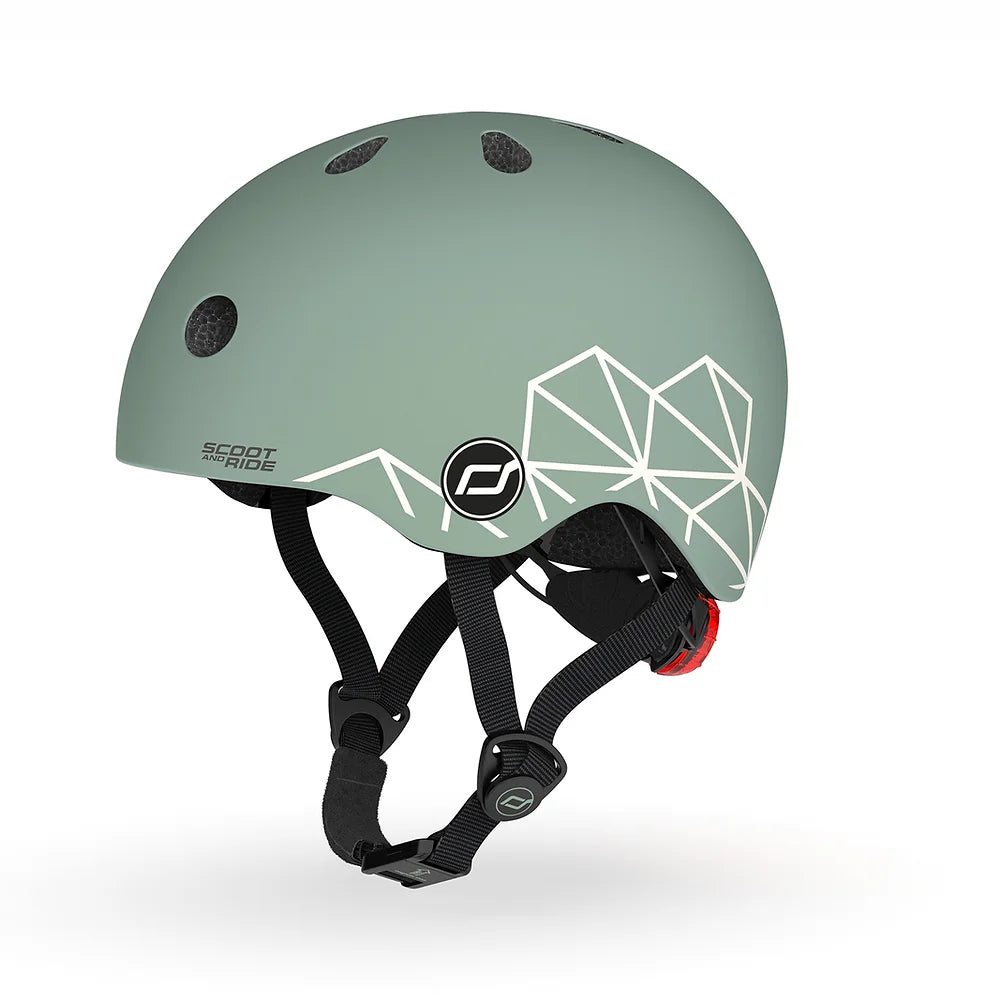 Scoot &amp; Ride Kids Helmet XXS-S Graphics Green Lines