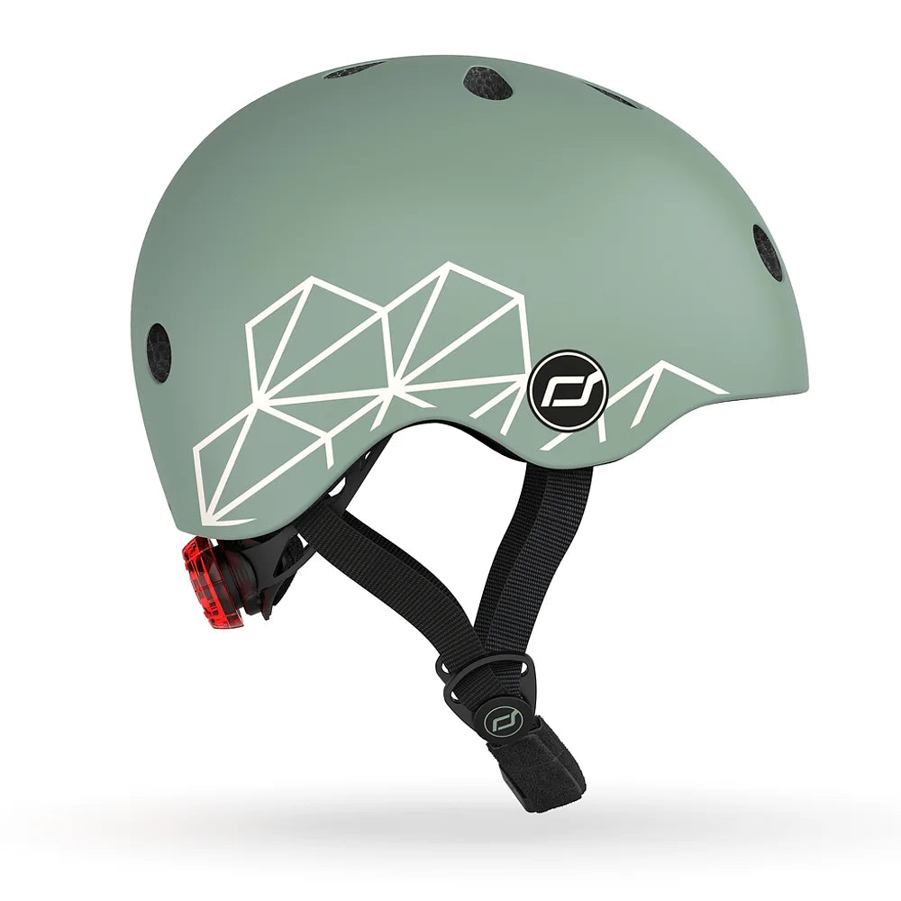 Scoot &amp; Ride Kids Helmet XXS-S Graphics Green Lines