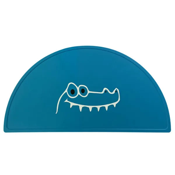 Παιδικό Σουπλά Σιλικόνης – Κροκόδειλος Μπλε