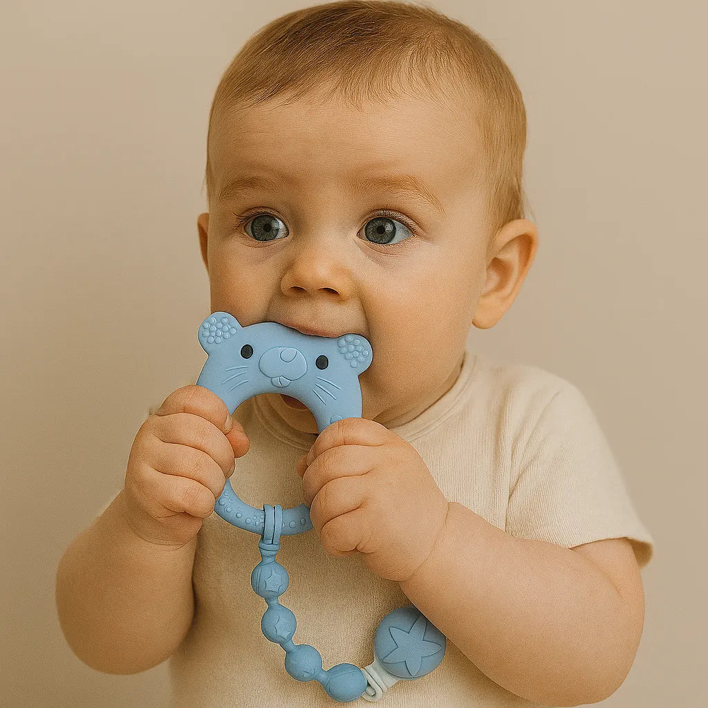 Κλιπ με μασητικό – Ποντικάκι Γαλάζιο