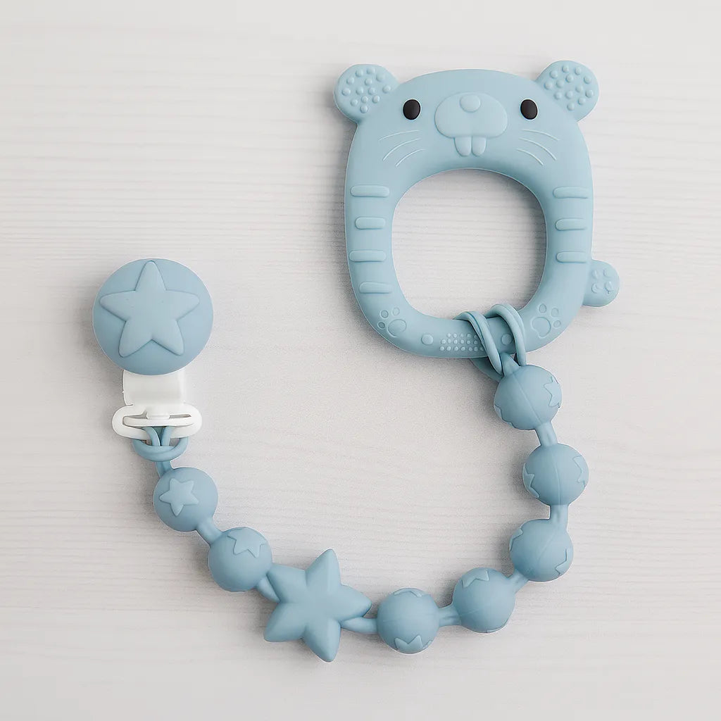 Κλιπ με μασητικό – Ποντικάκι Γαλάζιο