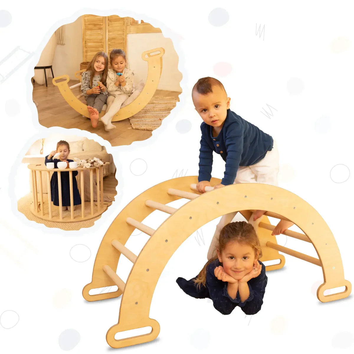 Climbing bridge/Shaking nest – Montessori for children 1-7 years old