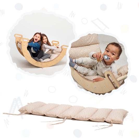 Cushion for Climbing Bridge and Rocking Chair – Beige (Cushion Only) 