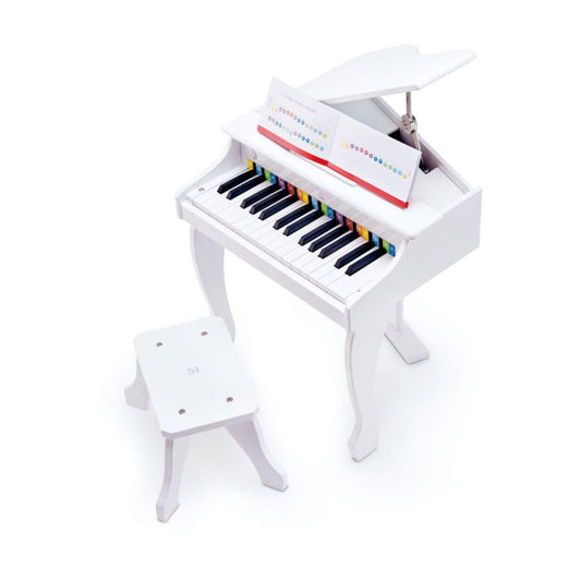 Hape Early Melodies Wooden Piano 30 Keys Deluxe-White