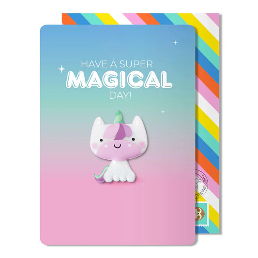 Pango Have a super magical day Unicorn  Ευχετήρια Κάρτα με μαγνητάκι και φάκελο